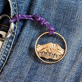 Bronze keychain “Mt. Rainier”