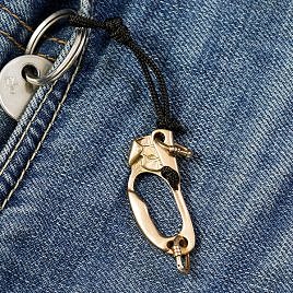 Bronze keychain “Climbing ascender”