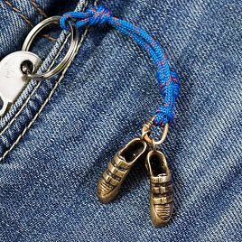 Bronze keychain “Climbing shoes”