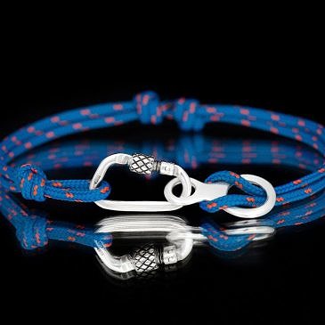 Climbing bracelet carabiner and Figure 8