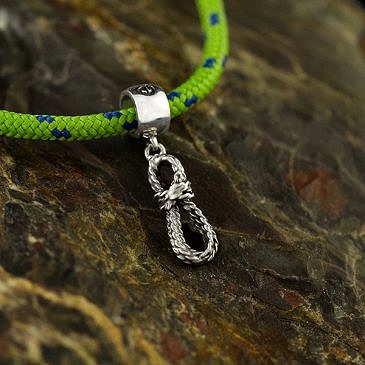 Charm “Climbing rope”. Fit Bracelets, Bangles and Necklaces for climbers