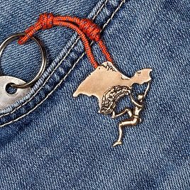 Bronze keychain “Crimea climbing”