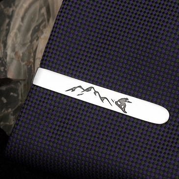 Tie Clip Snowboarding