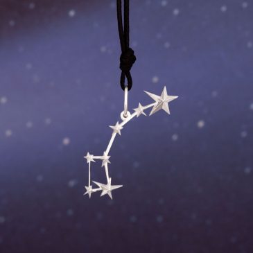 Silver pendant “Сonstellation ursa minor”